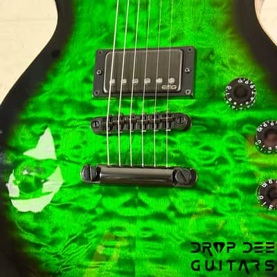 ESP USA Eclipse Electric Guitar w/ Case-Dark Green Sunburst image 7