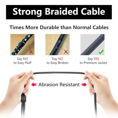 Hualue 10Ft Dual Xlr To Usb C Stereo Microphone Cable, Smartphone Recording Cable, Dual Channel Stereo Input For Iphone 15 Ipad Dynamic Condenser Microphone image 3