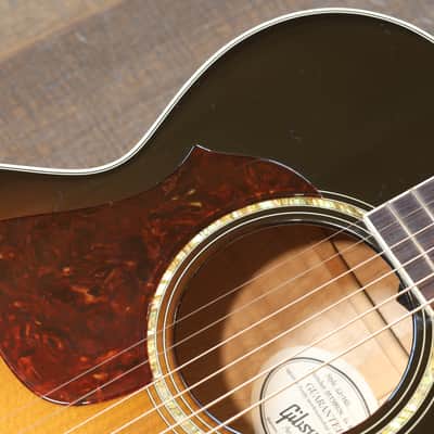LEFTY! 2008 Gibson CJ-165 Left-Handed Acoustic/ Electric Mini Jumbo Guitar Vintage Sunburst + OHSC & Papers image 7
