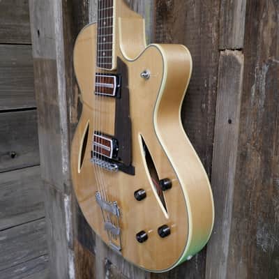 Cort BECK-6 Joe Beck Signature w/ Charlie Christian style Pickups early 2000's - Natural w/ Hard Case image 4