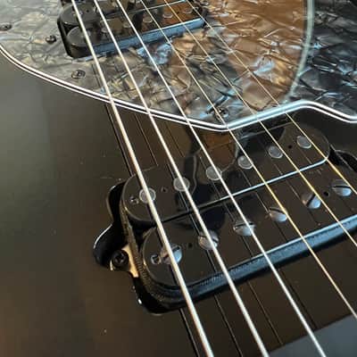 Suhr Custom T Roasted Ash 2022 Flame Maple Neck - Antique Black image 1