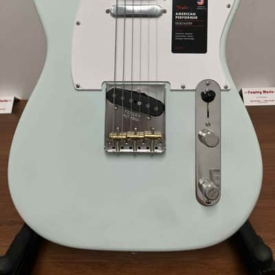 Fender American Performer Telecaster with Rosewood Fretboard 2018 - Present - Satin Sonic Blue image 3