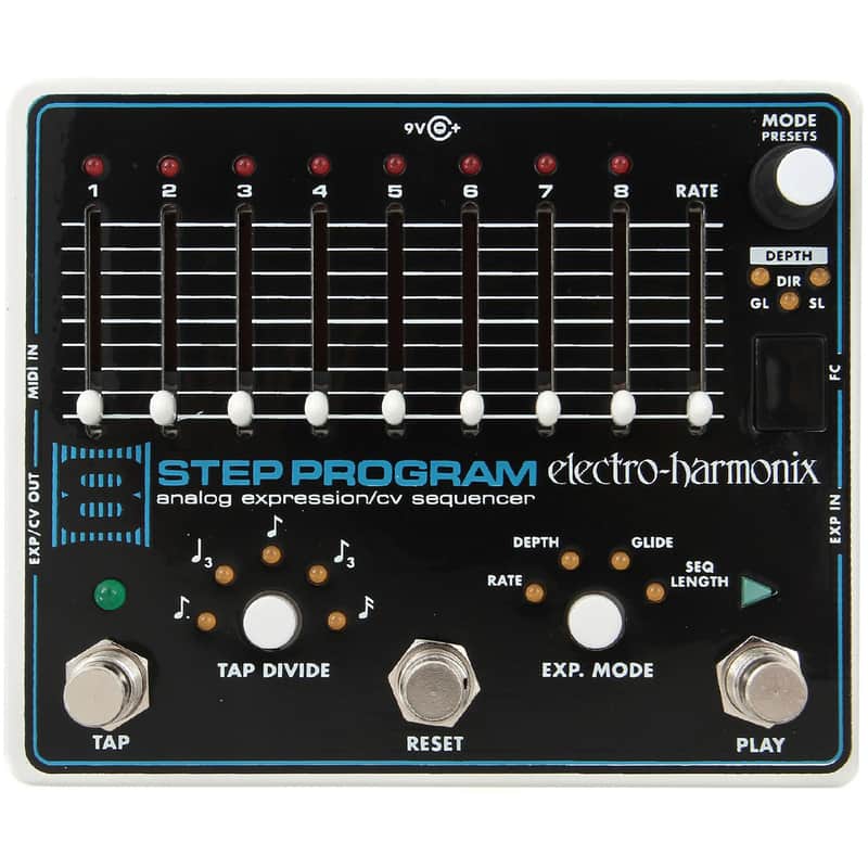 Electro-Harmonix EHX 8-Step Program Analog Expression/CV Sequencer Guitar Effects Pedal image 1