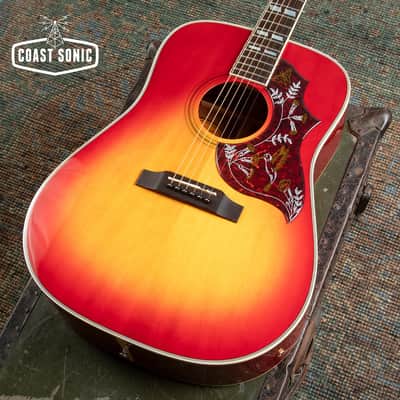 1993 Orville by Gibson Hummingbird Cherry Sunburst made in Japan with Hard Case image 7