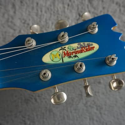 MarineRider Mosrite Ventures Model w/ Built In Amp - Blue Bild 8