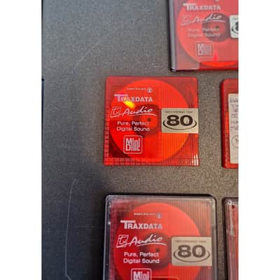 T Audio Traxdata Md 80 - Red X 5 – Minidisc - Excellent image 5