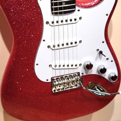 Custom Designed & Crafted Strat Style Big Flake Metallic Champagne Sparkle-Serial #079 2025 image 5