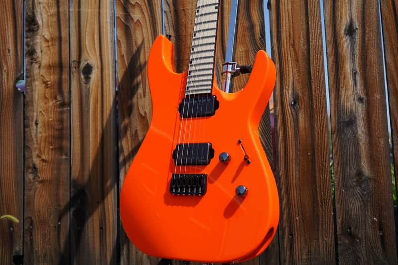 ESP CUSTOM SHOP M-II CTM/M Neon Orange 6-String Electric Guitar w/ Hard Case (2025) image 1