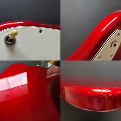 Fender Jazzmaster JM-66 '90s MIJ Candy Apple Red image 25