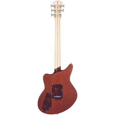 D'Angelico DADBEDSHMWLNTR DELUXE BEDFORD SH Offset Semi-Hollow Body 6-String Electric Guitar w/Deluxe Hardshell Case image 2