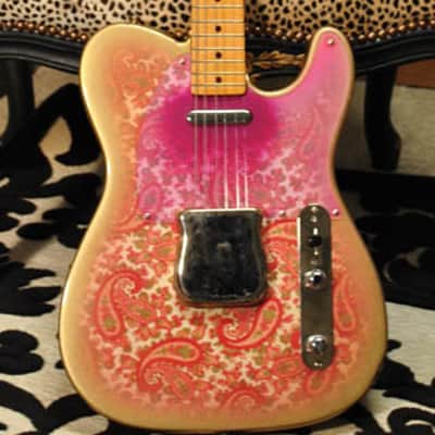 Paisley T  Reborn Old Aged 68-69 Pink Paisley T guitar custom build ORDER YOURS        JVGuitars image 1