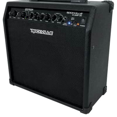 Rockville G-AMP 30 Watt Guitar Amplifier+Guitar USB C Interface Recording Cable image 5