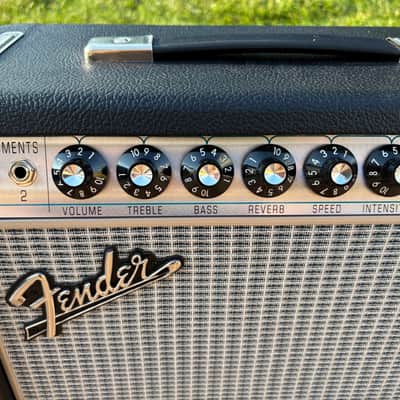 Fender '68 Custom Pro Vibro Champ Reverb 5-Watt 1x10" Guitar Combo 2021 - Present - Black image 5