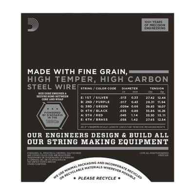 D'Addario ECG26 Chromes Electric Guitar Strings, Flat Wound, Medium, 13-56 image 3