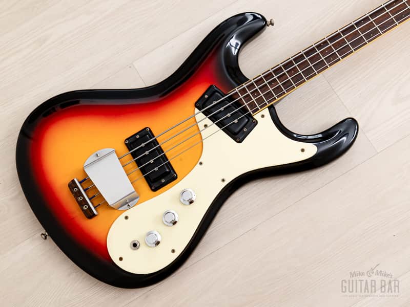 2000s Mosrite USA Mark I 1964 Custom Ventures Model Bass Sunburst w/ Vintage Case, Fillmore Japan image 1