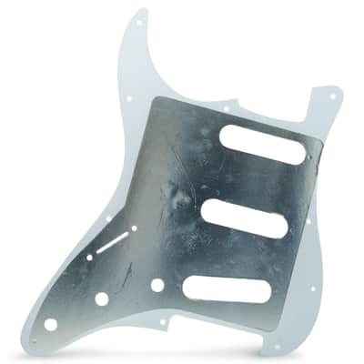 AxLabs Strat-Style Pickguard - 3 Ply / 11-Hole White Pearl image 2