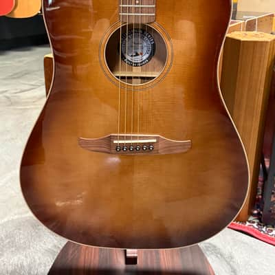 Fender acoustic guitar "Redondo Classic", Aged Cognac Burst finish with case - Open Box image 3