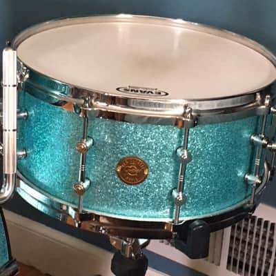 Gretsch New Classic Drums 2012 Turquoise Sparkle image 8