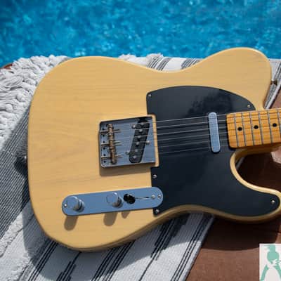 Fender TL52-TX MIJ '52 Telecaster Reissue - Off White Blonde - Premium Ash Body & USA Texas Special PU's - Pro Set Up! image 8