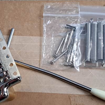 MannMade USA Tremolo Bridge Nickel/Polished Saddles PRS image 2