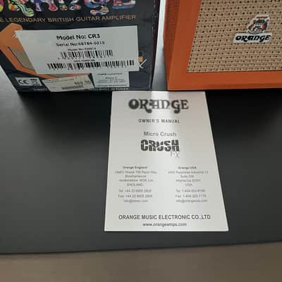 Orange CR3 Micro Crush 3w Guitar Combo 2009 - 2017 - Orange image 3