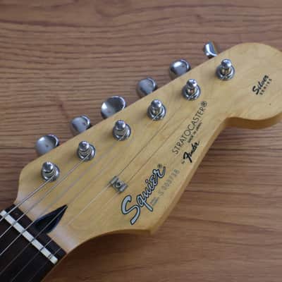 1992 Squier Japan SST-33 "Silver Series" Stratocaster (Blueburst Fotoflame) image 2