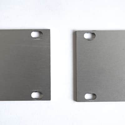 Set of 2x Intellijel 6HP 1U Silver Eurorack Blank Panels image 2