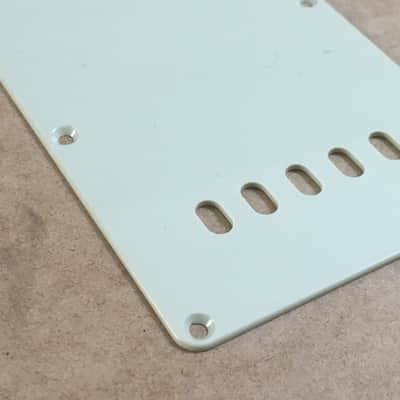 Fender Vintage Spec Aged White Relic Tremolo Cover Strat Back Plate Mint Green image 9