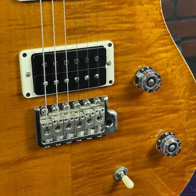 PRS CE24 Amber Flame Maple Top Electric Guitar -MINT-w/ PRS Gig Bag image 3
