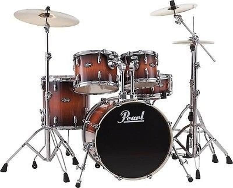 Pearl Vision Artisan II 5pc Drum Set Amber Burst Eucalyptus - VBA825SP/C476 image 1