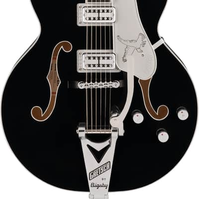 Gretsch Falcon Black w/ String-Thru Bigsby w/case image 2