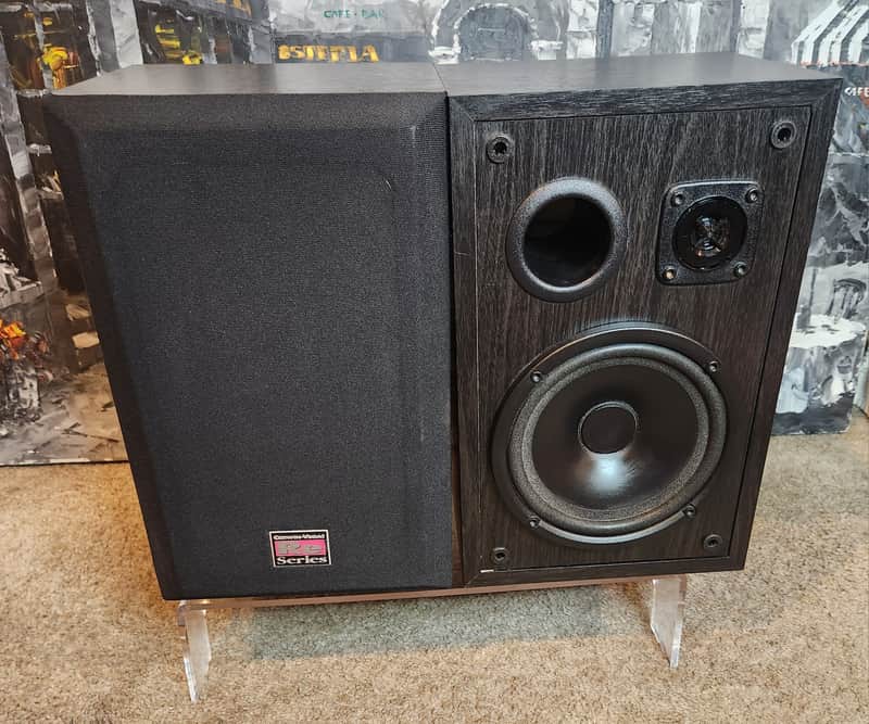 Cerwin-Vega Cerwin-Vega RE-16 vintage 2-way bookshelf speaker 2000 - Black image 1