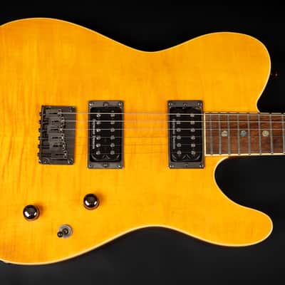 2023 Fender Special Edition Custom Telecaster FMT HH mit Indian Laurel Griffbrett - Amber | Set Neck Seymour Duncan Humbucker Coil-Tap Kluson Locking Tuner 2,41kg | Gigbag Bild 3