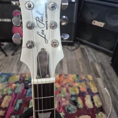 Epiphone Tommy Thayer Signature "White Lightning" Les Paul Standard 2015 - 2019 - Metallic White image 2