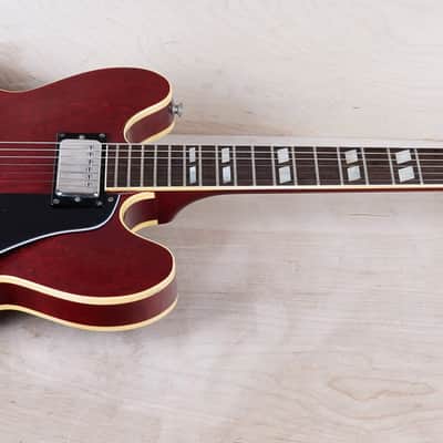 Epiphone Riviera (Japanese Domestic) Vintage 1970s Cherry Vintage Semi-Hollow w/ Hard Case image 3