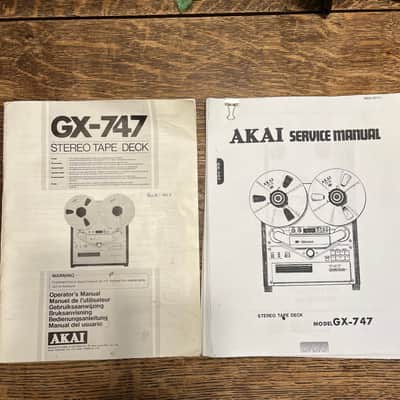Akai GX-747 2-Channel 4-Track Tape Recorder + Remote, Manuals & Maxell UD 35-180 Tape Bundle image 11