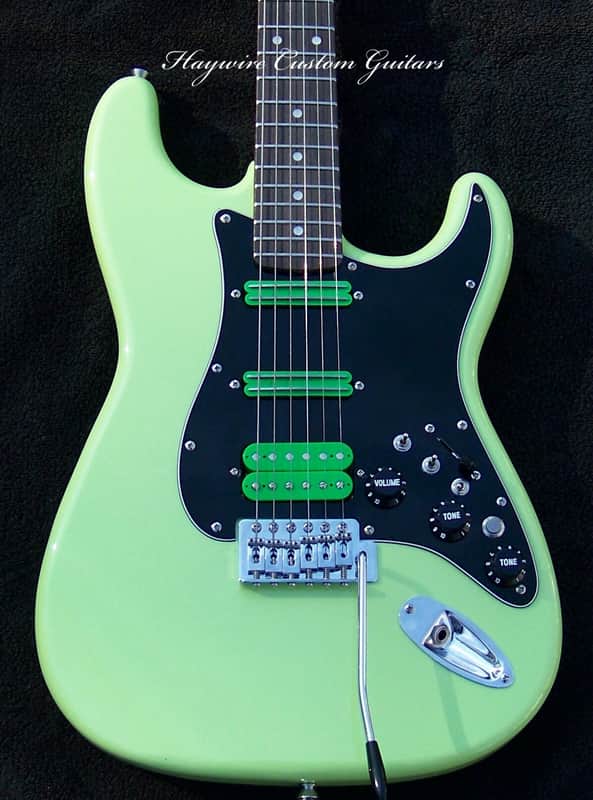  Pistachio Green Lightweight Mahogany Strat 2025+ 3 Matching Humbucking Custom Pickups + 3 Coil Spit Toggles + Kill Switch + Maple/Ebony 25.5" Scale Neck+ Leveled, Crowned and Polished Frets with Full Setup! image 1