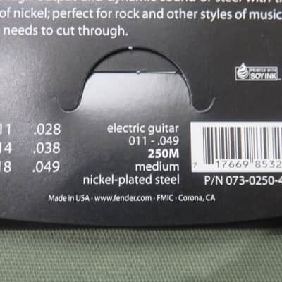 Fender 073-0250-408 250M .011-.049 Medium Electric  Guitar Strings image 4