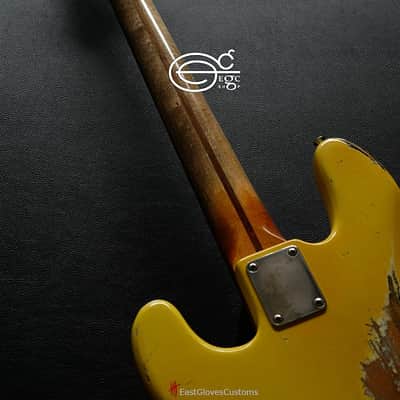 Fender Precision TV Yellow Heavy Relic Aged image 8