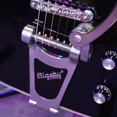 Eastwood Airline Tuxedo – Bigsby Modified – Full Hollow Electric Guitar image 6