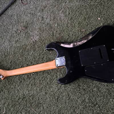 Charvette by Charvel Model 100 Black 1990s Reverse Headstock image 5