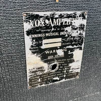 Vox AC15 Twin Bass 2x12" Combo Amplifier 1964 - Black image 12