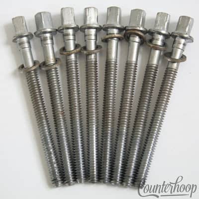 Rogers 8x Tension T-Rods 2 1/2"Chrome Floor/Tom/Snare Drum Cleveland 60s Holiday image 1