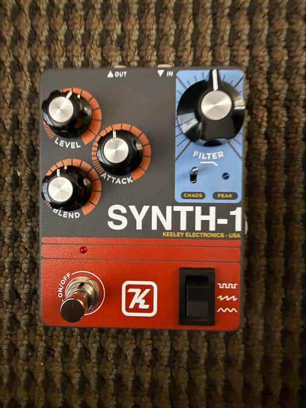 Keeley Synth 1 Reverse Attack Fuzz Wave Generator 2019 - Present - Grey / Red / Blue image 1