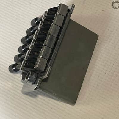 1980's Korean Ibanez RG250 Series Guitar Powerocker DX Power Rocker Black Factory Tremolo Bridge Set image 10