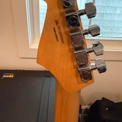 Fender Baritone Parts Guitar, Fender Baritone Neck, Warmoth body, Fralin Pickups with Reunion Blues case Parts Guitar - Black image 5