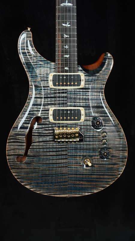 PRS 40th Anniversary Custom 24-08 Semi-Hollow Limited Edition in Faded Whale Blue with Natural Back image 1