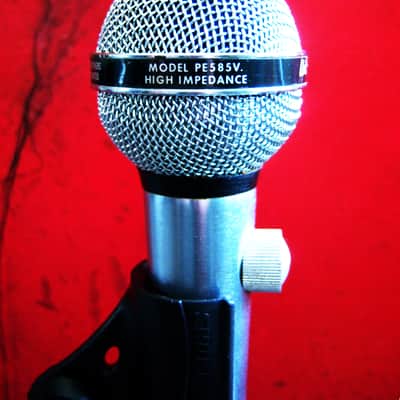 Vintage 1960's Shure PE585V dynamic cardioid microphone Hi Z w accessories PE585 585SA 585SAV # 2 image 12