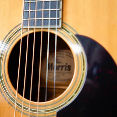 Morris W-40 Acoustic Guitar 1978 Natural Made in Japan MIJ w/ Case image 6
