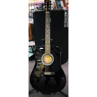 Squier A-150 Acoustic Guitar Black image 1